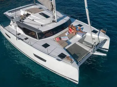 Libertas, Fountaine Pajot Astrea 42 Maestro sailing catamaran charter in the BVI
