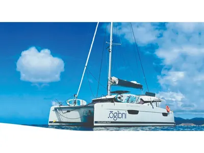 Ogibni, Fountaine Pajot Elba 45 sailing catamaran charter in the BVI