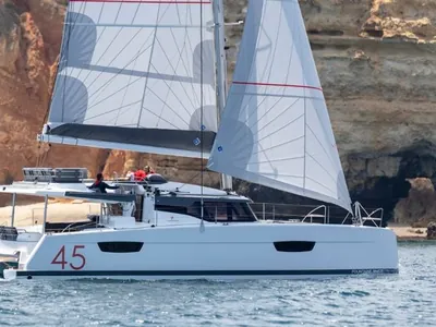 Pau Hana II, Fountaine Pajot Elba 45 sailing catamaran charter in the BVI
